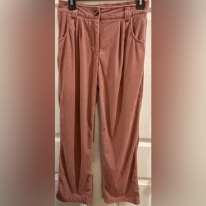 HALARA Dusty Rose Ribbed Pants